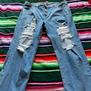 Plus size boyfriend jeans size 22